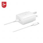 شارژر دیواری 45W سامسونگ مدل EP-TA845 به همراه کابل USB Type-C به USB Type-C