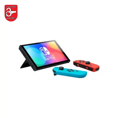 کنسول بازی نینتندو مدل Switch OLED with Neon Blue and Neon Red Joy-Con-2